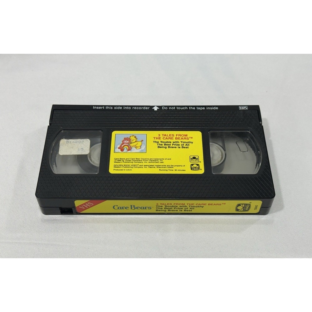 3 Tales From The Care Bears - Golden‎ Book Classic (VHS 1986) - RARE